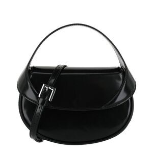 By Far Hari Patent Leather Shoulder Bag, Black